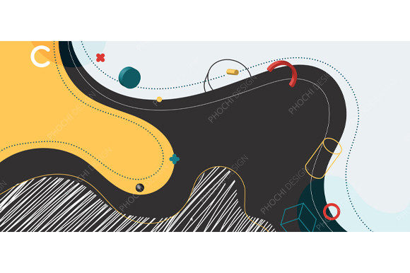 Download Abstract Trendy Organic Shape Forms Line - Premium Bundle
