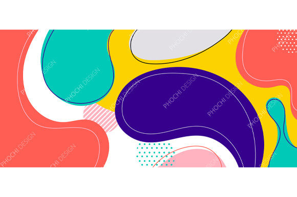 Download Abstract Trendy Organic Shape Forms Line - Premium Resources